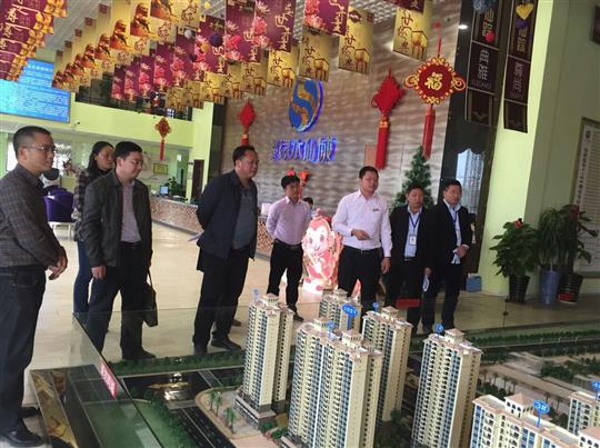 武宣县考察团领导参观考察武宣HTH官方入口-HTH.COM
商业中心项目